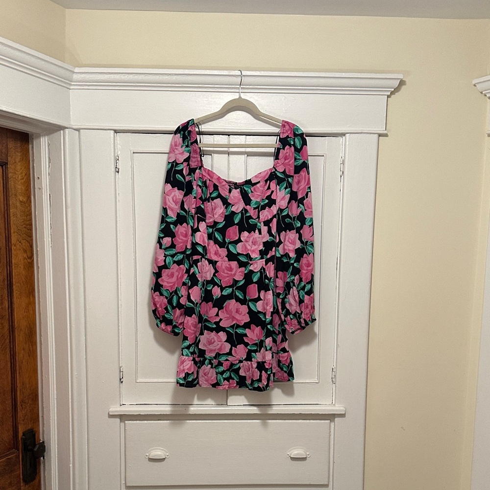Miss Selfridge Pink Floral Mini Dress